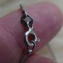 Vintage Sterling Silver 926 Triangle Pendant Necklace on Snake Chain 8,3g Image 4