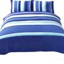 Striped Grey Single Quilt Duvet Cover & Pillowcase Bed Set Multiple Colours Available (free Postage) Image 2