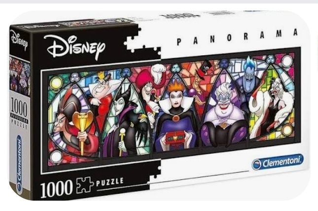 Disney panorama Clementoni Jigsaw Villains 1000 pcs complete