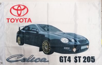 Toyota Celica GT4 ST 205 Black Car flag.
