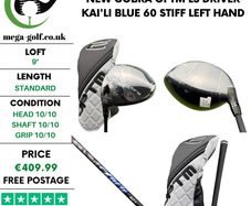 New Cobra OPTM LS Driver / 9 Degree / Kai'li Blue 60 Stiff / Left Hand