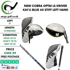 New Cobra OPTM LS Driver / 9 Degree / Kai'li Blue 60 Stiff / Left Hand