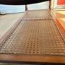 Vintage Traditional Wooden Coffee Table with Glass Top Image 3