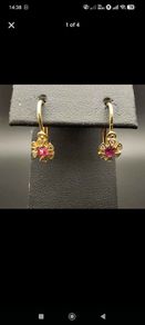 14 carat gold child earrings