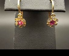 14 carat gold child earrings