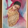 Original Watercolour Baby Image 2