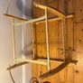 Beautiful straw Moses basket with Clair de lune rocker and two Clair de lune covers Image 4