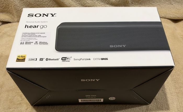 Sony SRS-HG1 Hi-Res Audio Portable Speaker.