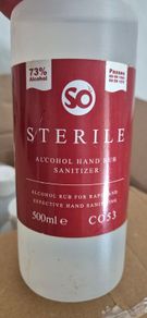 alcohol hand rub