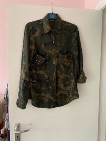 Studded camo shirt