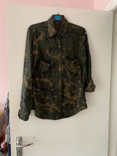 Studded camo shirt