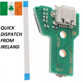 PS4 Spare Part Charging Port for Play Station 4 Controller + Ribbon Cable 12pin