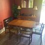 mid century extendable dining table , very good condition Image 6
