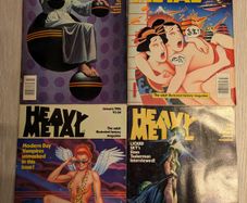 Lot of 4 Heavy Metal Magazines Comics 1982/84