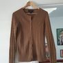 Gant Wool Rich Cable Knit Cardigan Size Medium Image 4