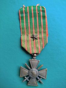 Original WWI French Croix de Guerre 1914-1918 (with Bronze Star)