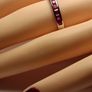 Petete Ruby Eternity/ Stacking Ring Image 6