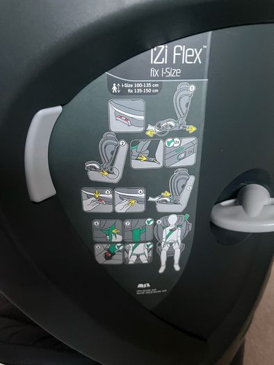 BeSafe iZi Flex FIX i-Size High Back Booster Seat | Black Cab | Excellent Condition