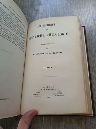 Zeitschrift fur Celtische Philologie. 2 band (volume) 1899
