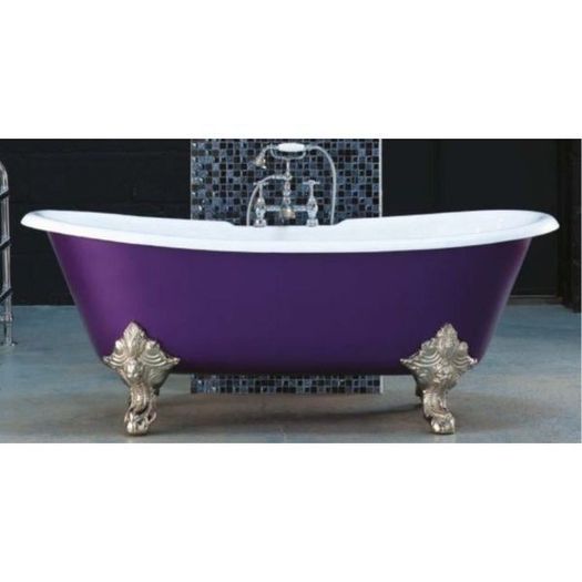 Milan Double Ended Roll Top Cast Iron Bath