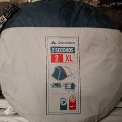 decathlon 2 person tent 2 seconds xl fresh&black