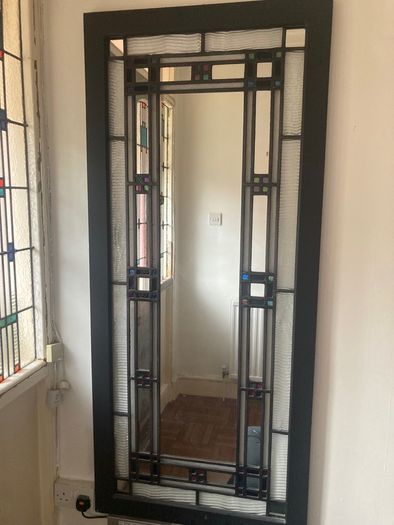 Stained glass mirror