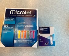 Contour next blood glucose diabetic test strips pack 50 with lancets 200