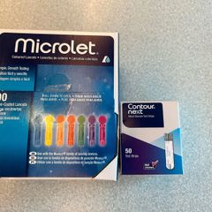 Contour next blood glucose diabetic test strips pack 50 with lancets 200