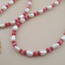 Natural Pearl & Rose Quartz Necklace Elegant 22 Design Image 9