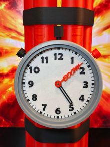 3D Printed Decoration Of Dinamate Stack Working Clock