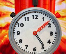 3D Printed Decoration Of Dinamate Stack Working Clock
