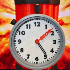 3D Printed Decoration Of Dinamate Stack Working Clock
