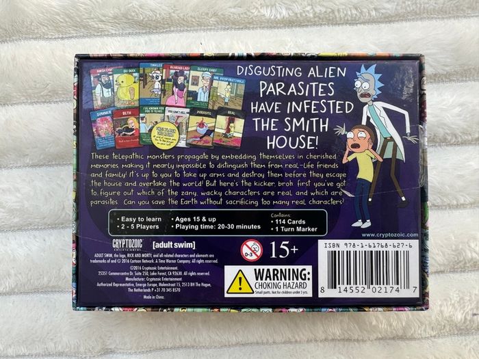 Rick and Morty Total Rickall Card Game 2-5 Players Cryptozoic new Please see pictures