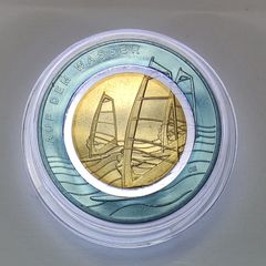 Germany 10 Euro Base Metals (Polymer Ring) Uncirculated Coin 2021 - On the Water (F) - Air Moves