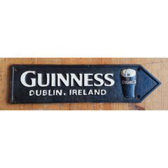 Guinness Road Sign Large  Black  HS109