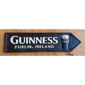 Guinness Road Sign Large Black HS109