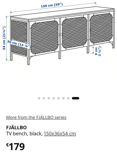 Tv Bench, Fjallbo From Ikea.