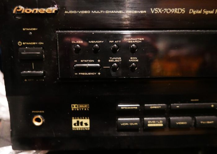 Pioneer Vsx-709rds Audio Video Receiver Tested +remote