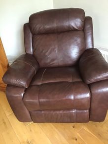 leather recliner armchair