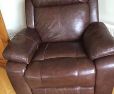 leather recliner armchair