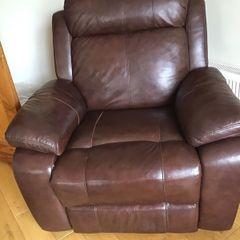 leather recliner armchair