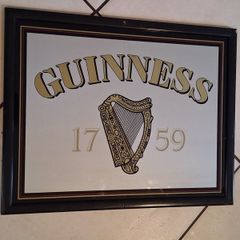 Original vintage Guinness mirror
