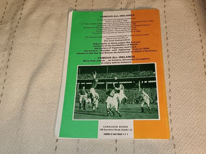 Famous All Ireland's Gaa book/Programme For Sale Here