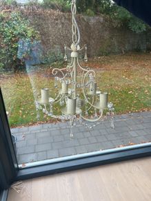 Laura Ashley cream chandelier