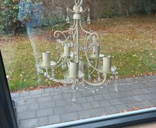 Laura Ashley cream chandelier
