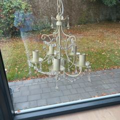 Laura Ashley cream chandelier