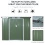 NEW SALE | Garden Storage Shed w/ window Double Door Green Image 4
