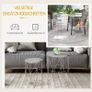 2-Piece Garden Table Set Coffee Tables Side Tables Retro Metal Wire Basket Garden Nesting Table Outdoor Balcony Metal Rose Gold Gray Image 5