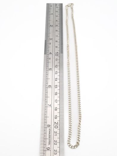 Signed 925 Silver Curb Link Chain