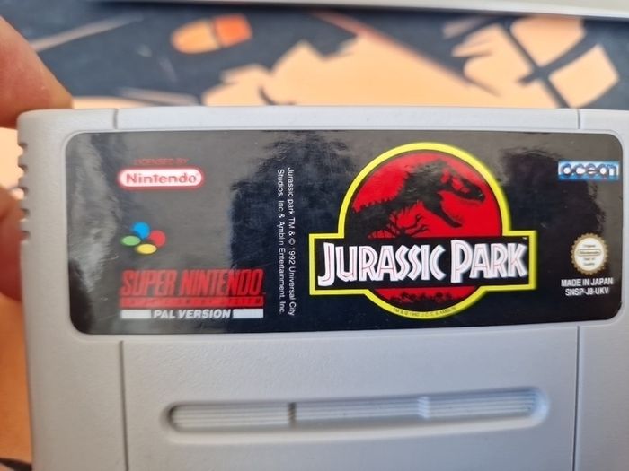 Jurassic Park Snes Super Nintendo Arcade Retro Games Original